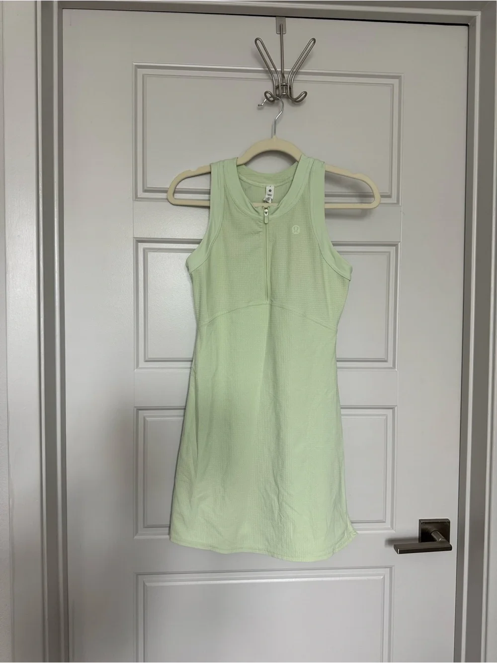 ❗️SOLD❗️Lululemon Light Green Athletic Zip-Front Tank Dress - Picture 2 of 5